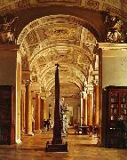 Alexey Tyranov View on the Hermitage Library oil on canvas